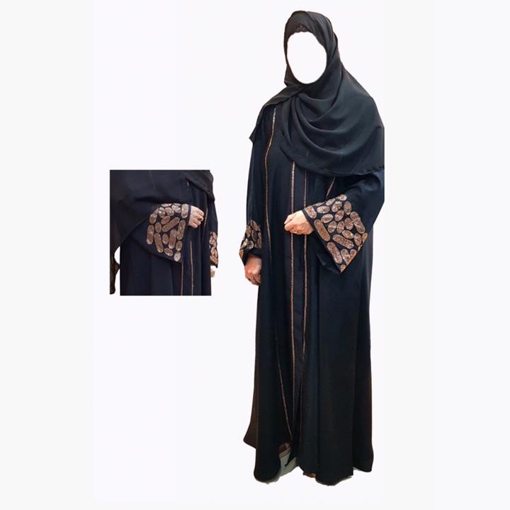 Ladies Abaya Bazu Stone open ( With Stoller )