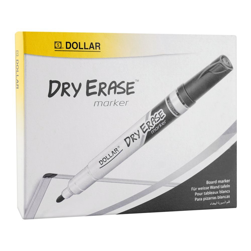 Dollar Dry Erase Marker 12 Pack, DE2 Black