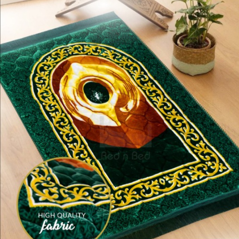 Prayer Mat Maqam Ibrahim Design Jaye Namaz (Made In Saudi Arabia)