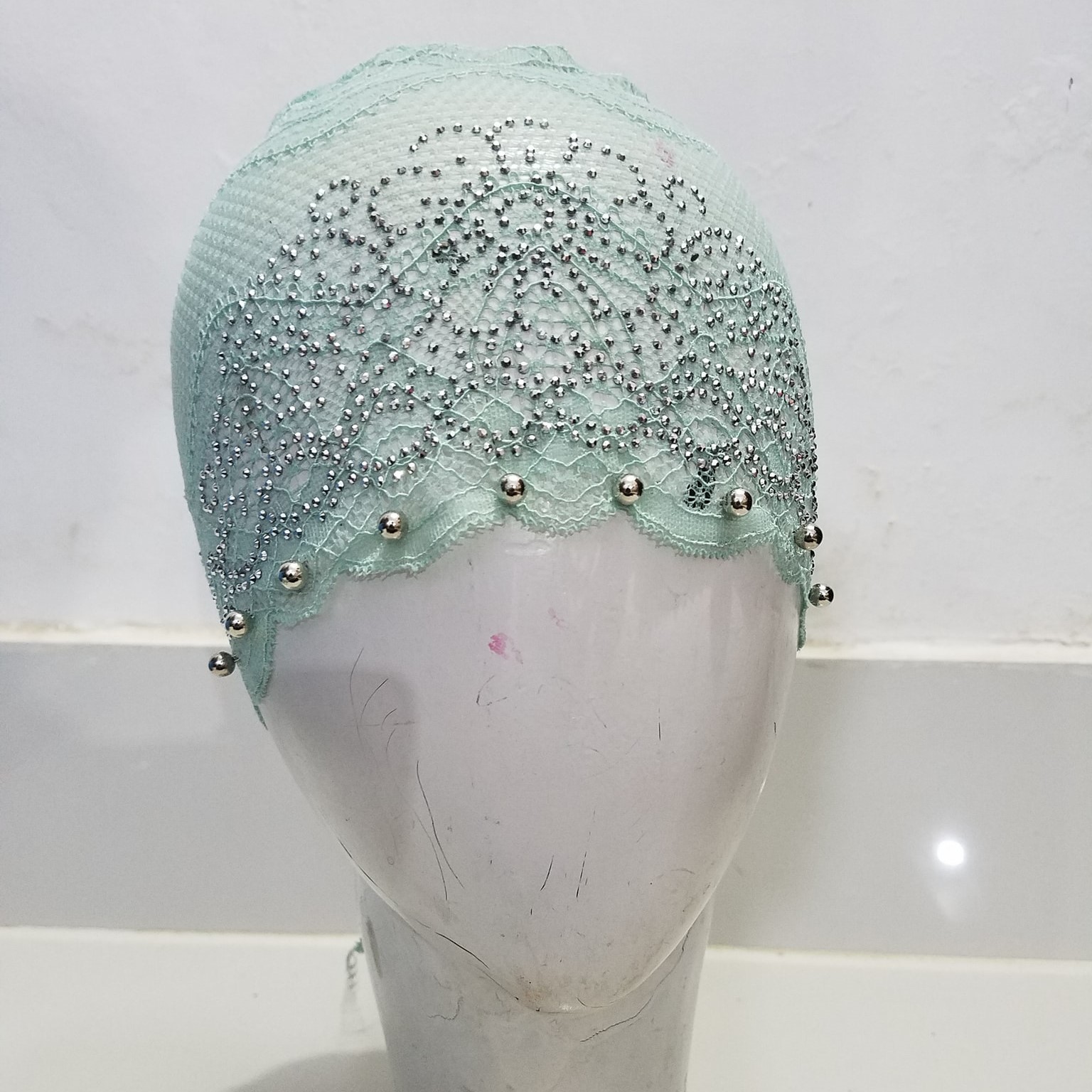 Fancy hijab cap ( Net )