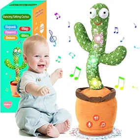 Lazy-loaded Dancing Talking Cactus Toy for Baby Toddler