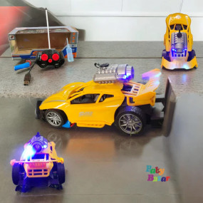 Lazy-loaded Spray Racing Extreme Racing High Speed Car (Yellow)